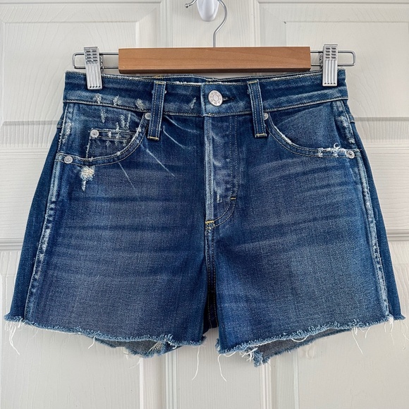 AMO Distressed Denim Jean Shorts - Picture 3 of 12